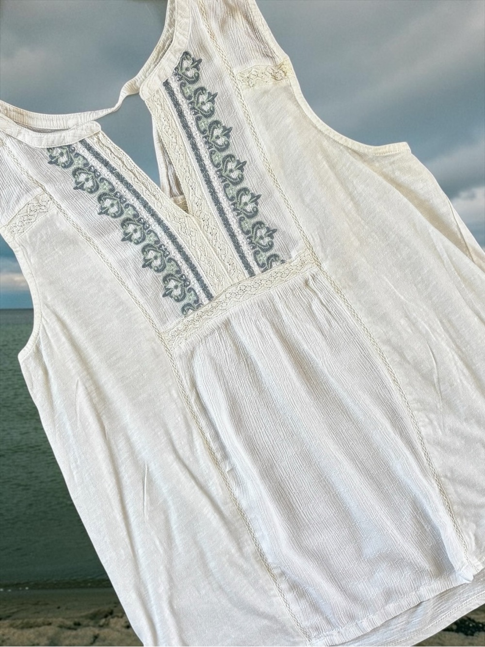 LUCKY BRAND Women's Boho Sleeveless Top